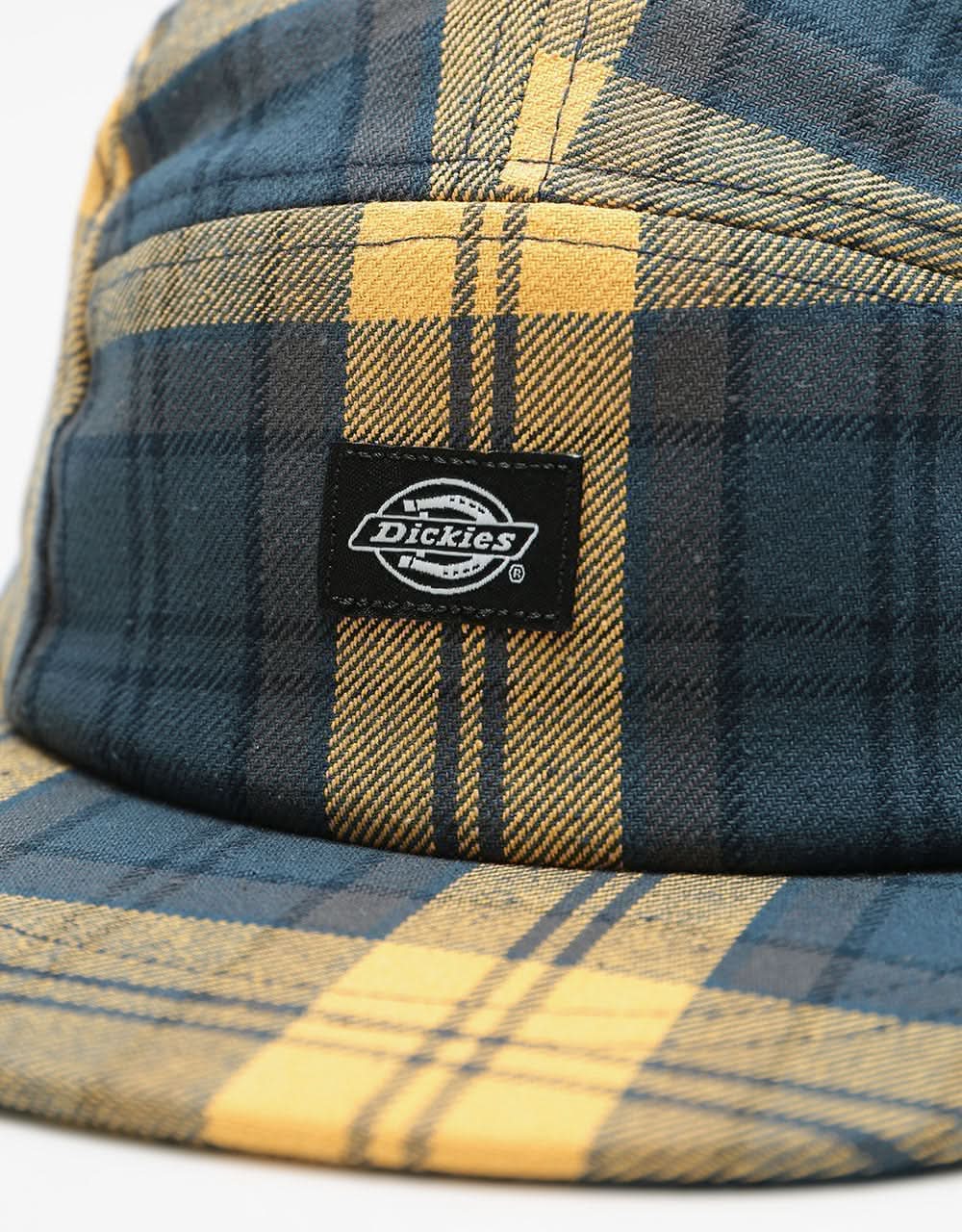 Dickies Hornbeck Check 5 Panel Cap - Air Force Blue