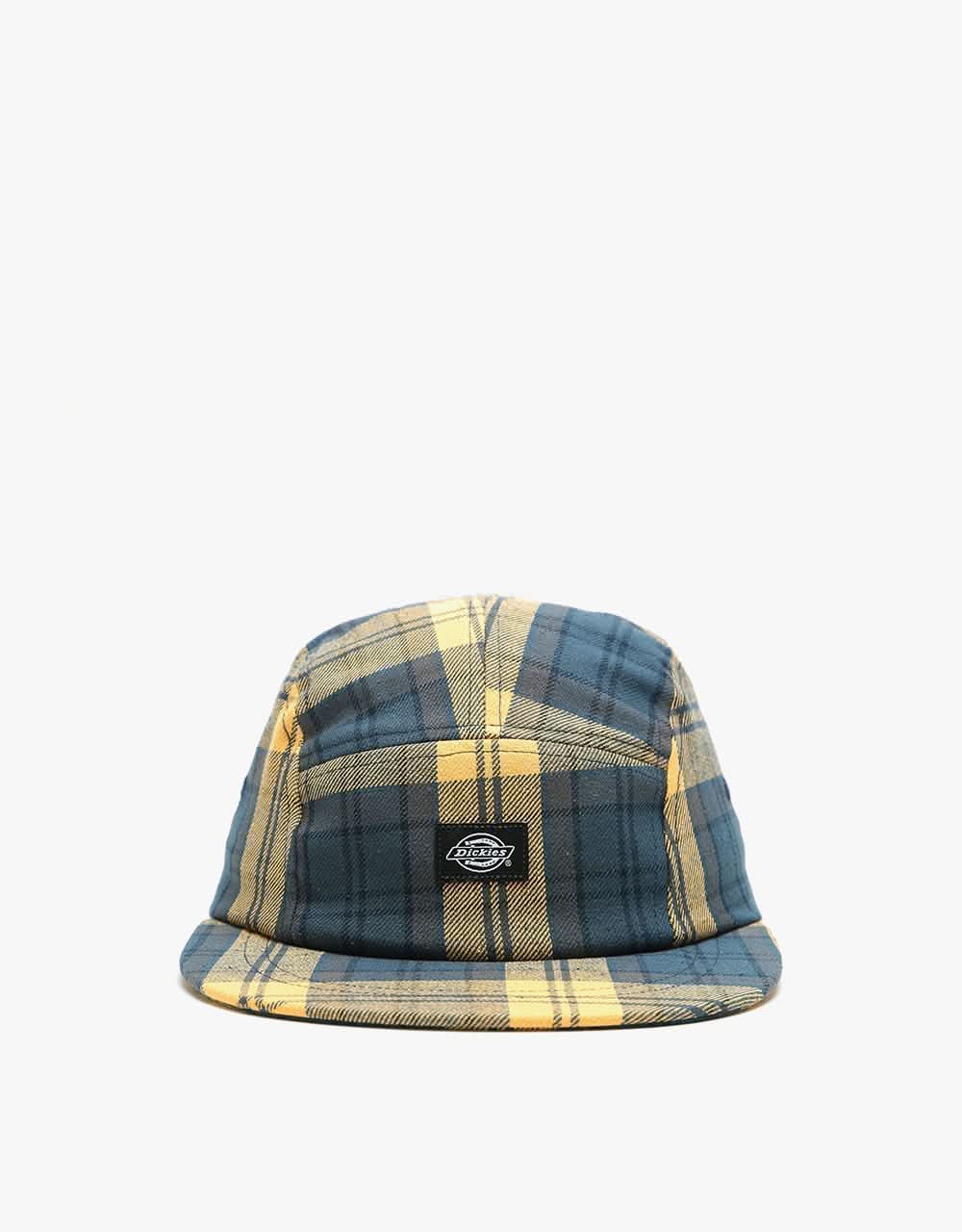 Dickies Hornbeck Check 5 Panel Cap - Air Force Blue