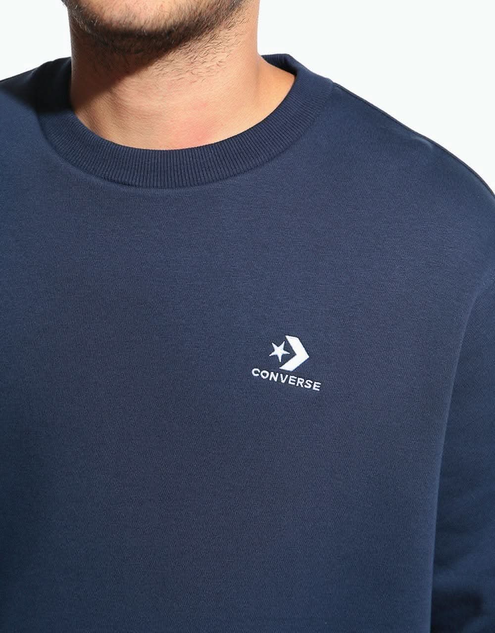 Converse Embroidered Star Chevron Crew - Obsidian