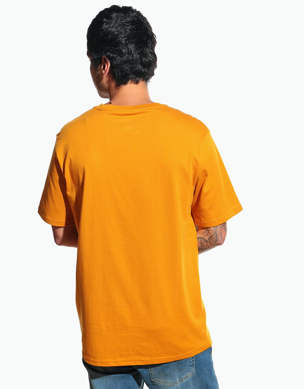 Converse Embroidered Star Chevron Left Chest T-Shirt - Saffron Yellow