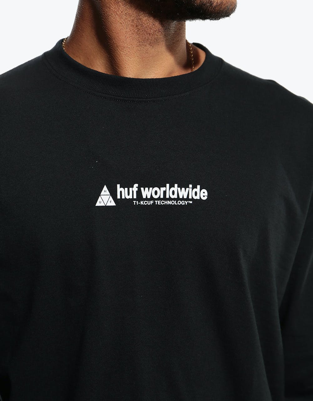 HUF Flag Union L/S T-Shirt - Black