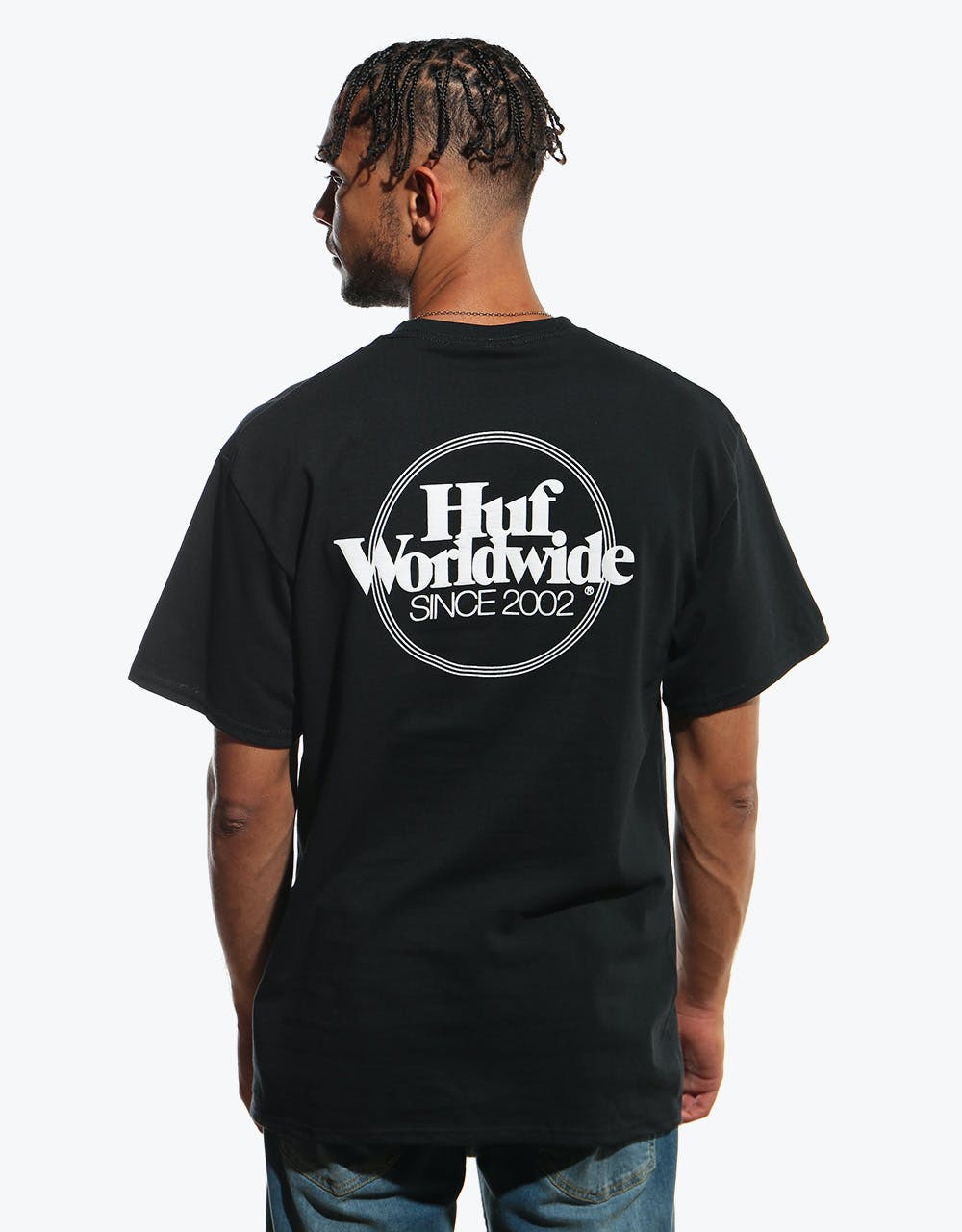 HUF Issues Logo Puff T-Shirt - Black