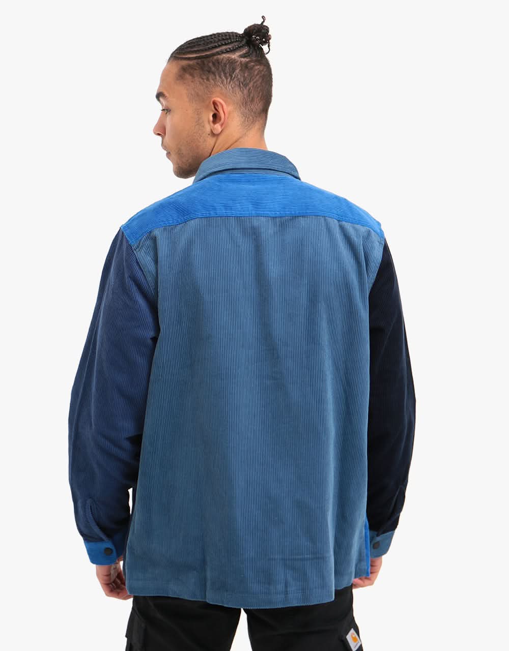 HUF Cord Block L/S Overshirt - French Navy
