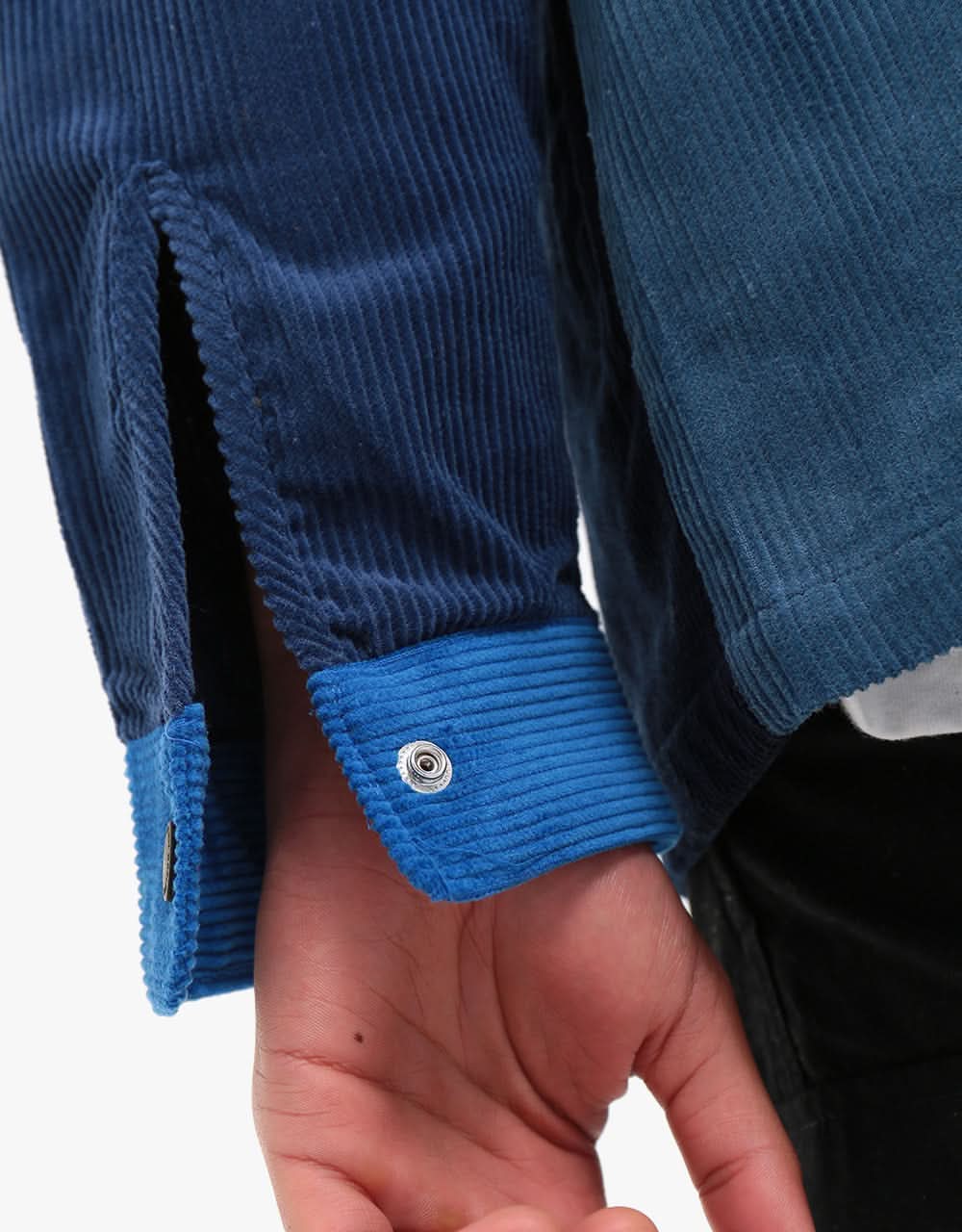 HUF Cord Block L/S Overshirt - French Navy