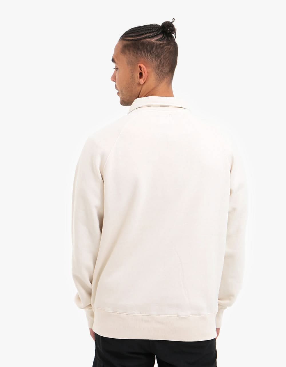 Stüssy Polo Zip Fleece Sweatshirt - Beige