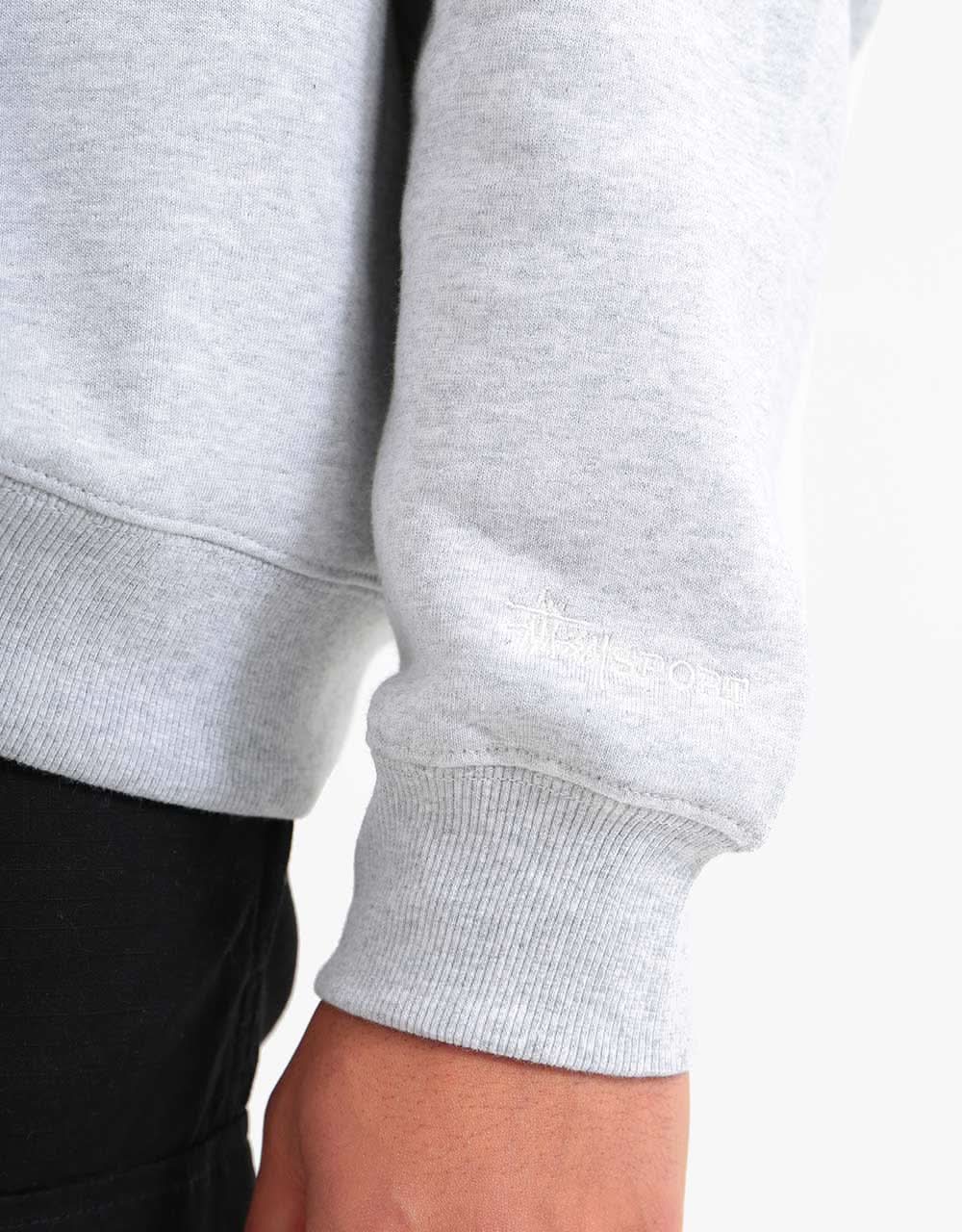 Stüssy S Applique Crew Sweatshirt - Ash Heather