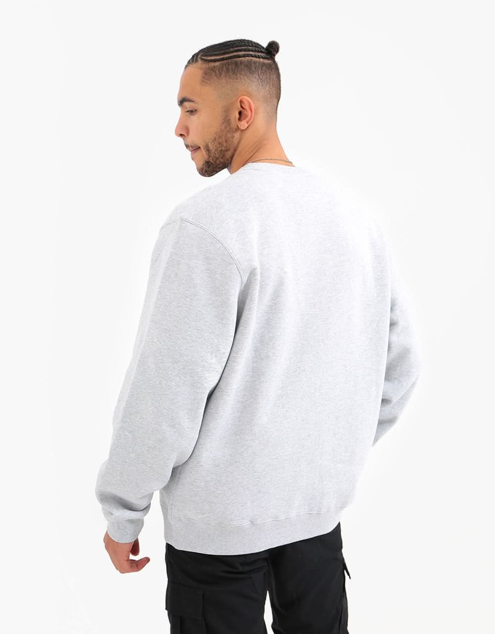 Stüssy S Applique Crew Sweatshirt - Ash Heather