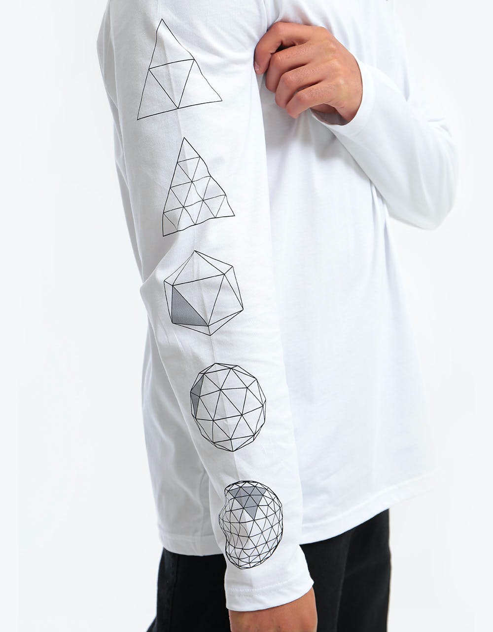 The North Face L/S Geodome T-Shirt - TNF White