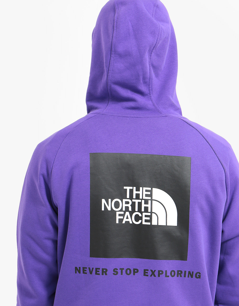 The North Face Raglan Red Box Pullover Hoodie - Peak Purple
