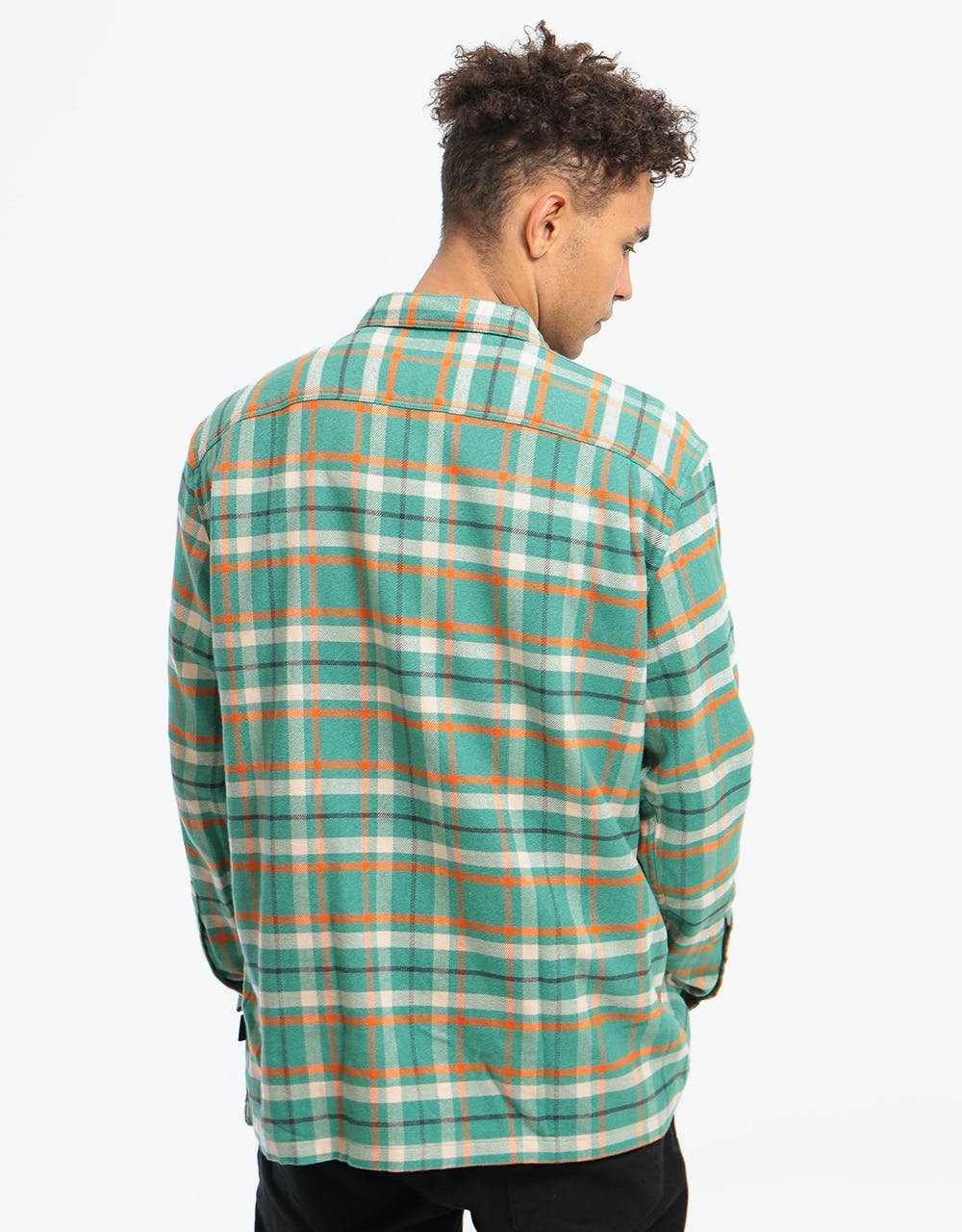 Patagonia Long-Sleeved Fjord Flannel Shirt - Independence: Eelgrass Gr