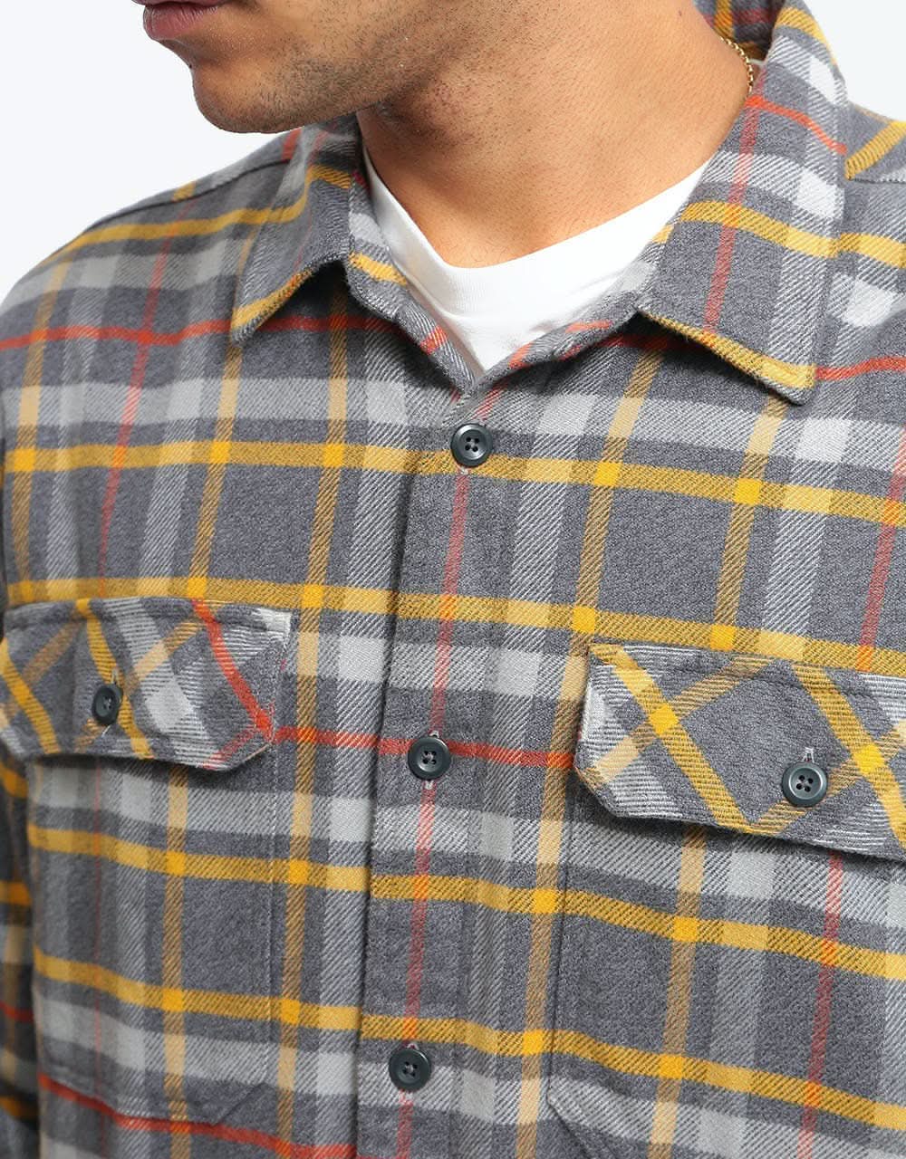 Patagonia Long-Sleeved Fjord Flannel Shirt - Independence: Forge Grey