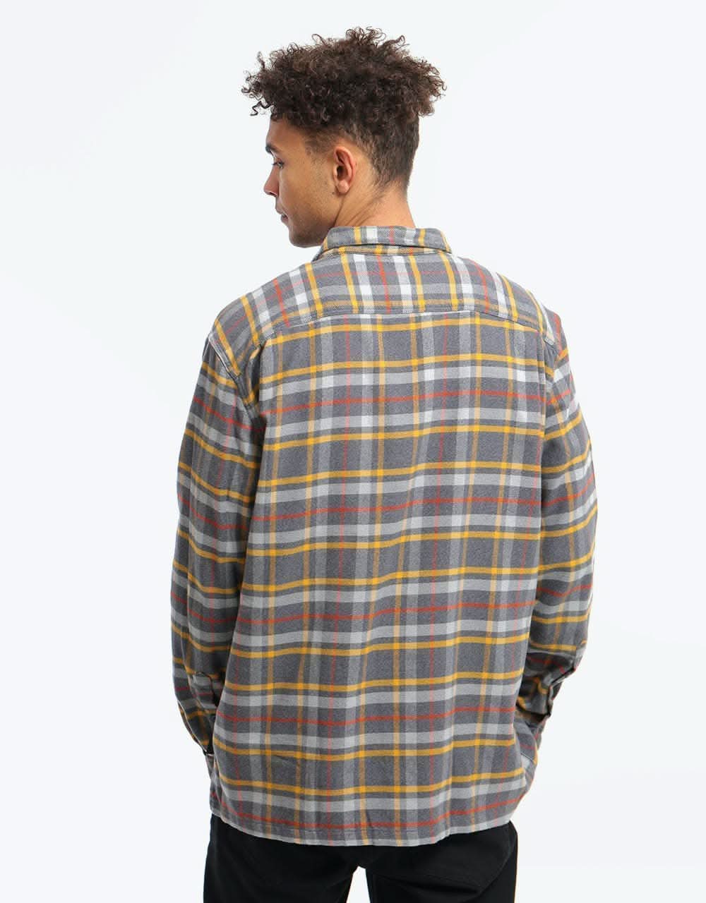 Patagonia Long-Sleeved Fjord Flannel Shirt - Independence: Forge Grey