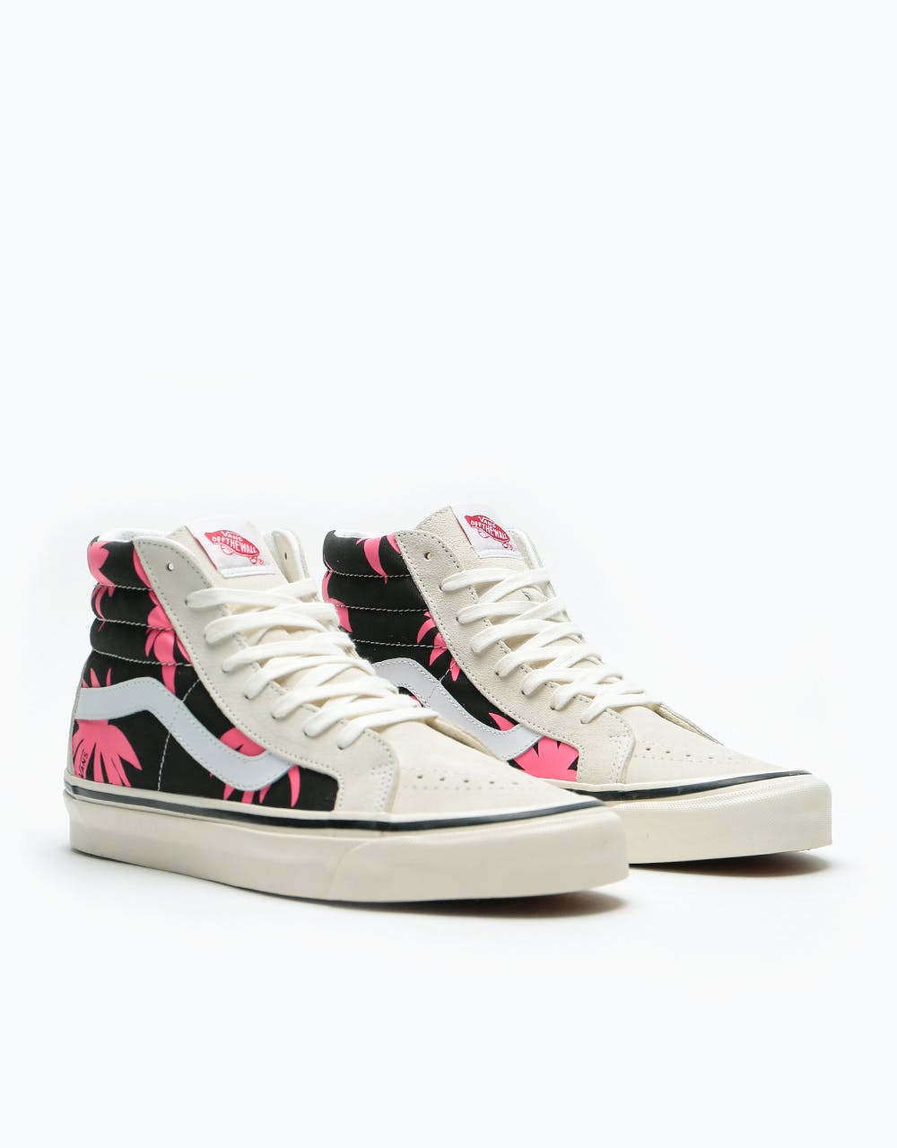 Vans Sk8-Hi 38 DX Skate Shoes - (Anaheim Factory) OG White/OG Black/Summer Leaf