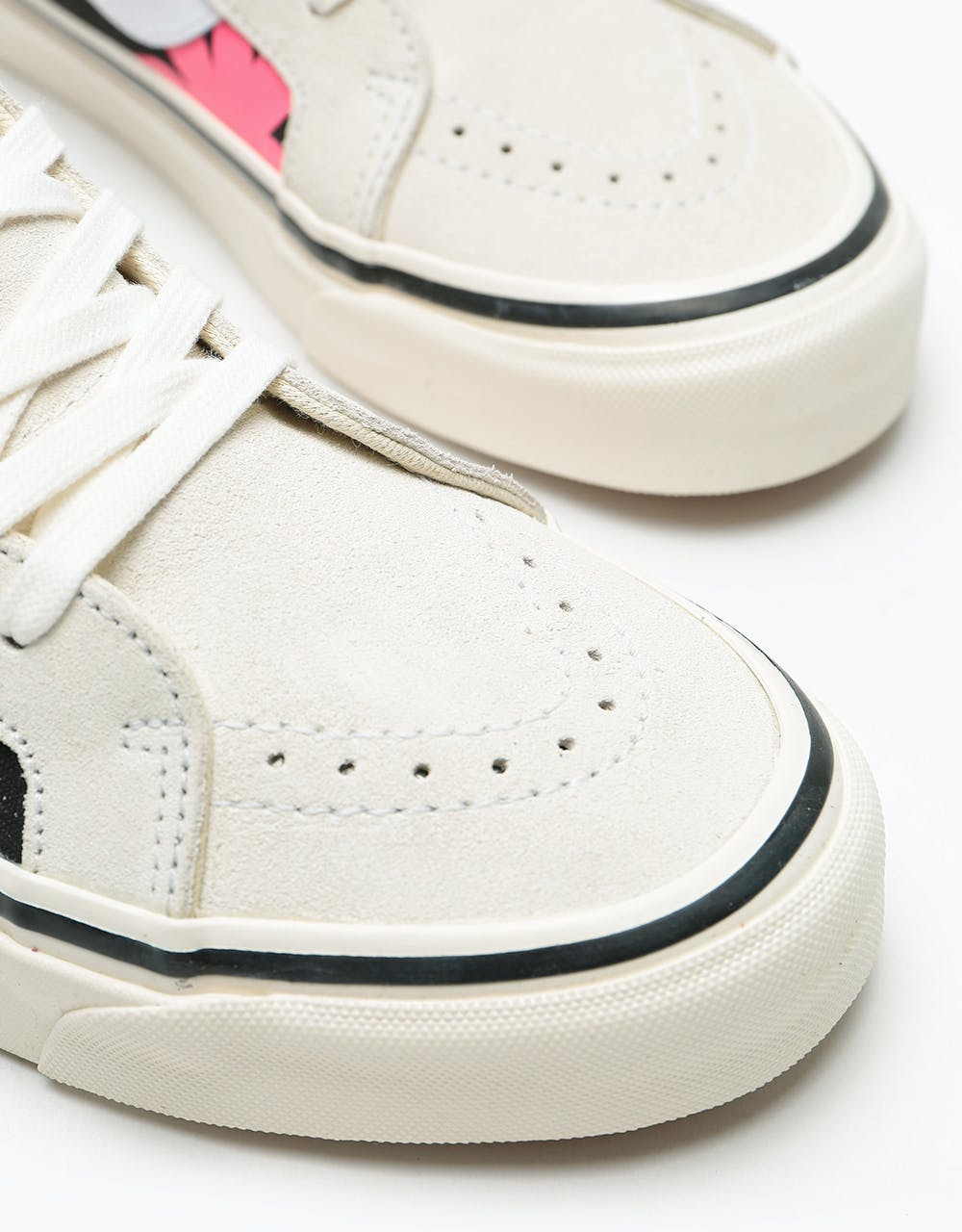 Vans Sk8-Hi 38 DX Skate Shoes - (Anaheim Factory) OG White/OG Black/Summer Leaf