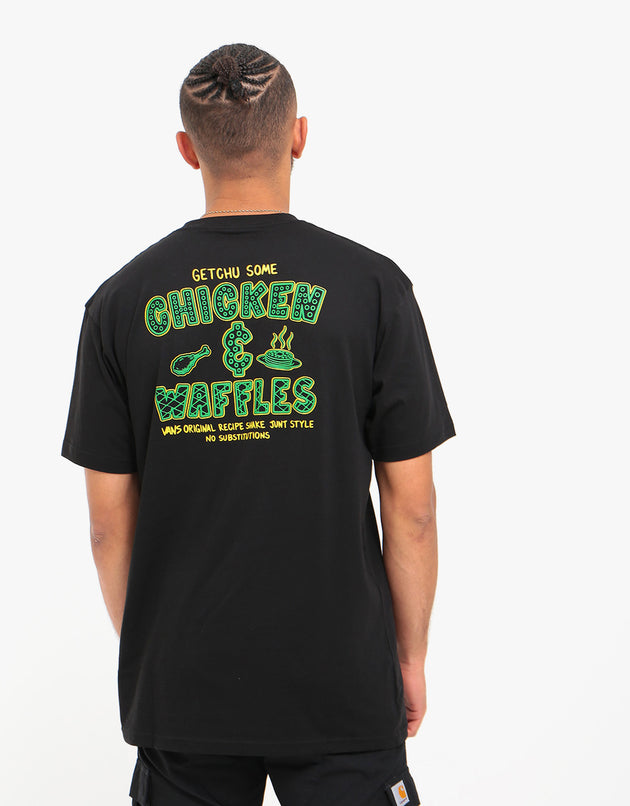 Vans x Shake Junt Chicken & Waffle T-Shirt - Black