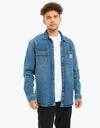 Carhartt WIP Salinac Shirt Jacket - Blue Mid Worn Wash