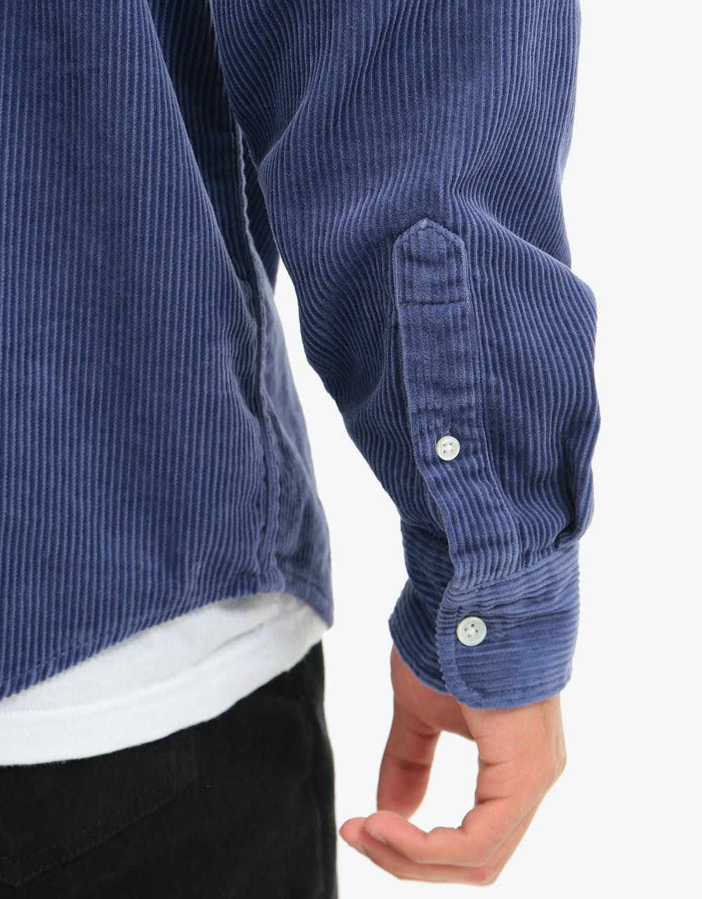 Carhartt WIP L/S Madison Cord Shirt - Cold Viola/Black