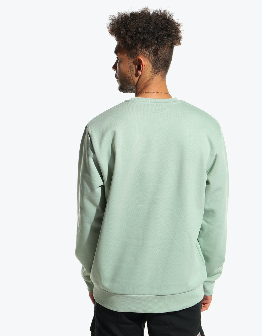 Carhartt WIP Script Embroidery Sweatshirt - Frosted Green/Black