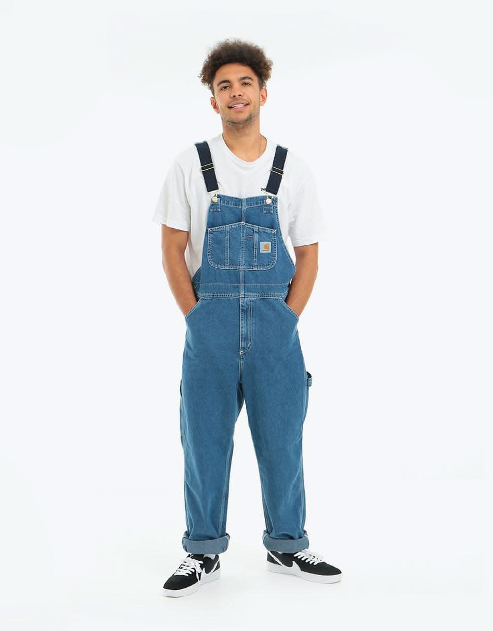 Carhartt blue on sale jean bibs