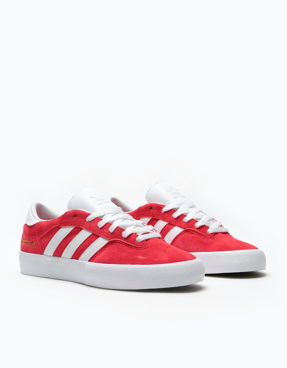 Adidas Matchbreak Super Skate Shoes - Scarlet/White/Gold Metallic