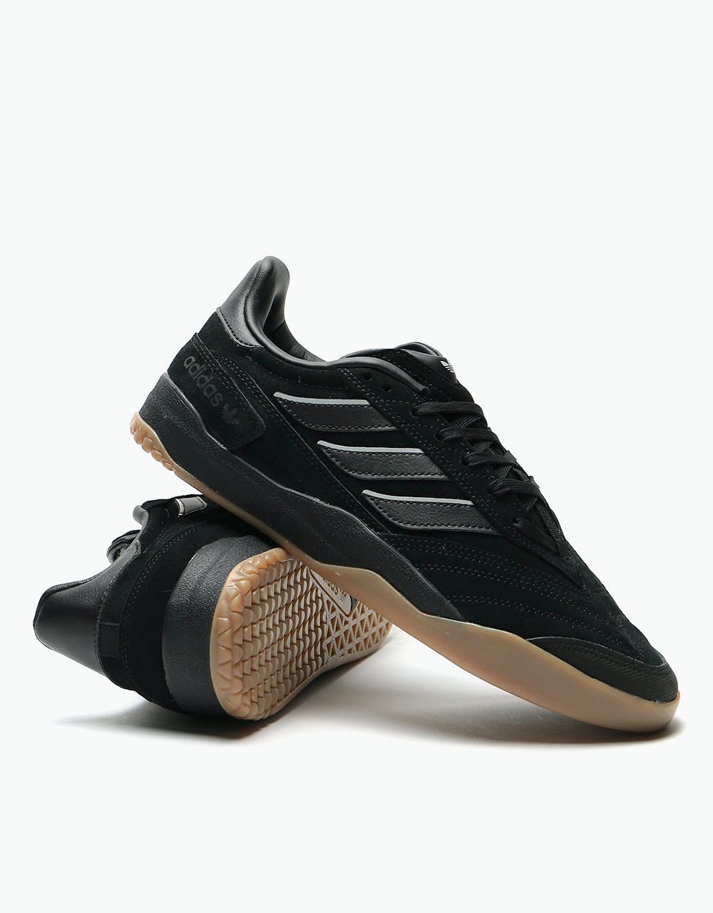 Adidas Copa Nationale Skate Shoes - Core Black/Silver Metallic/Gum