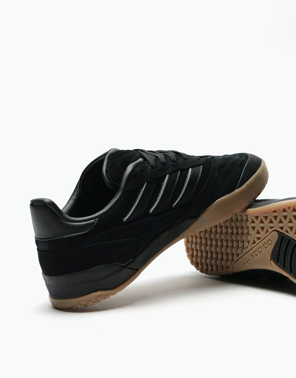 Adidas Copa Nationale Skate Shoes - Core Black/Silver Metallic/Gum