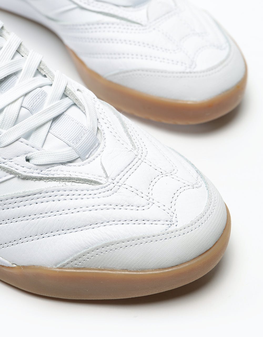 Adidas Copa Nationale Skate Shoes - White/Silver Metallic/Gum