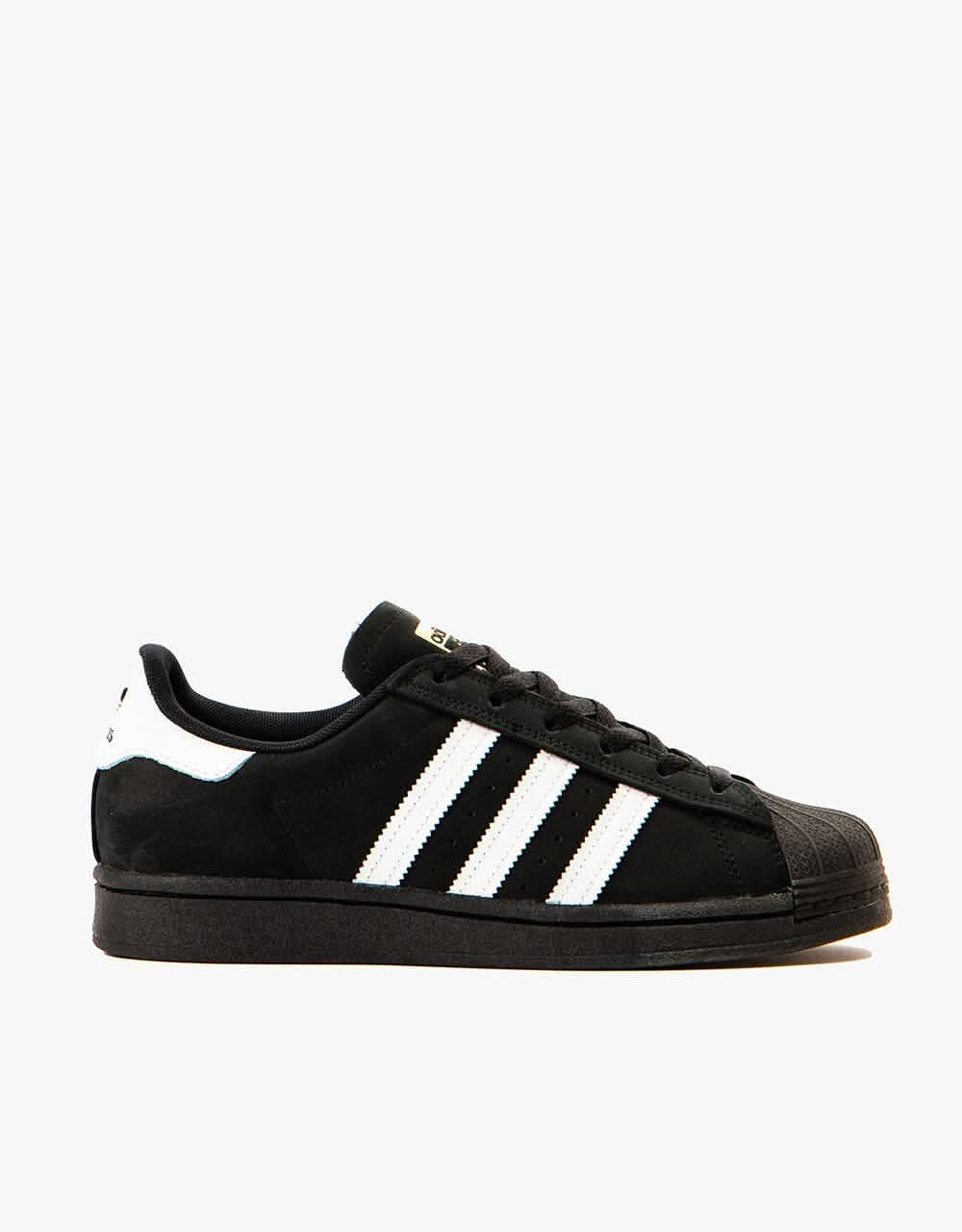 adidas Superstar ADV Skate Shoes - Core Black/White/Gold Metallic