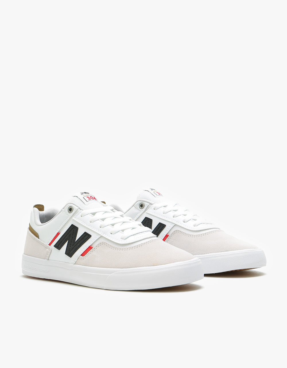 New Balance Numeric 306 Skate Shoes - White/Red