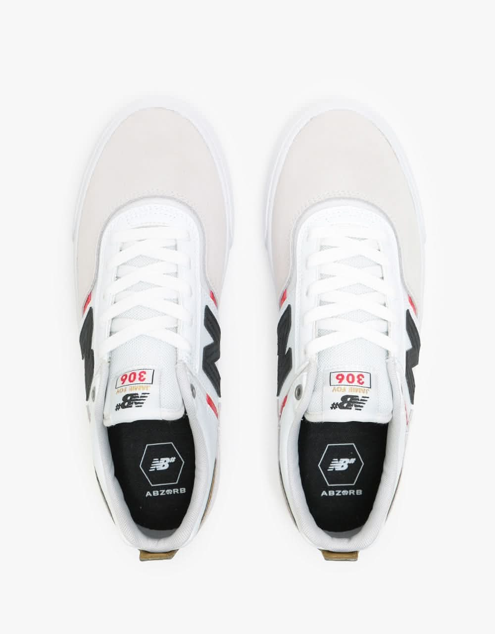 New Balance Numeric 306 Skate Shoes - White/Red