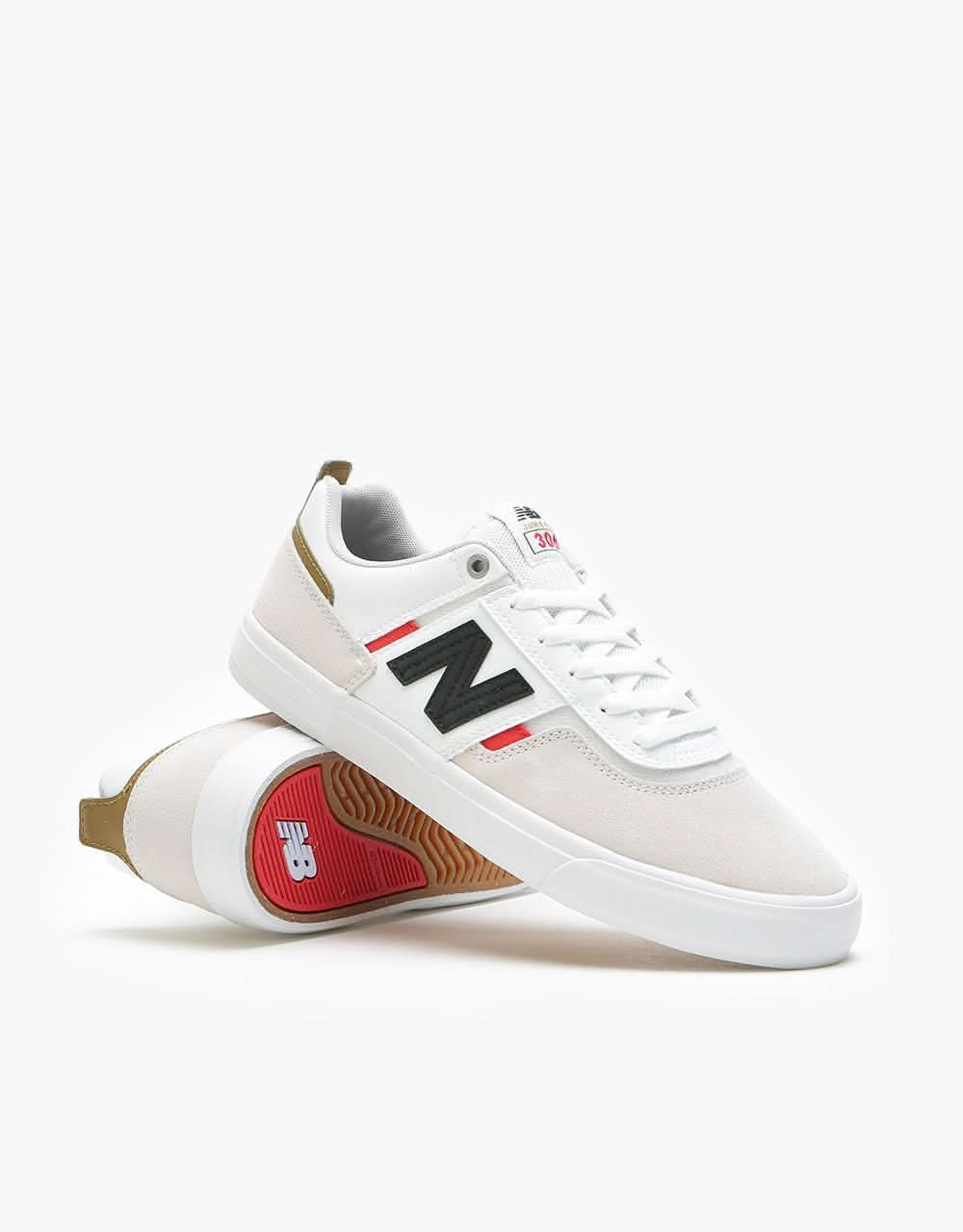 New Balance Numeric 306 Skate Shoes - White/Red