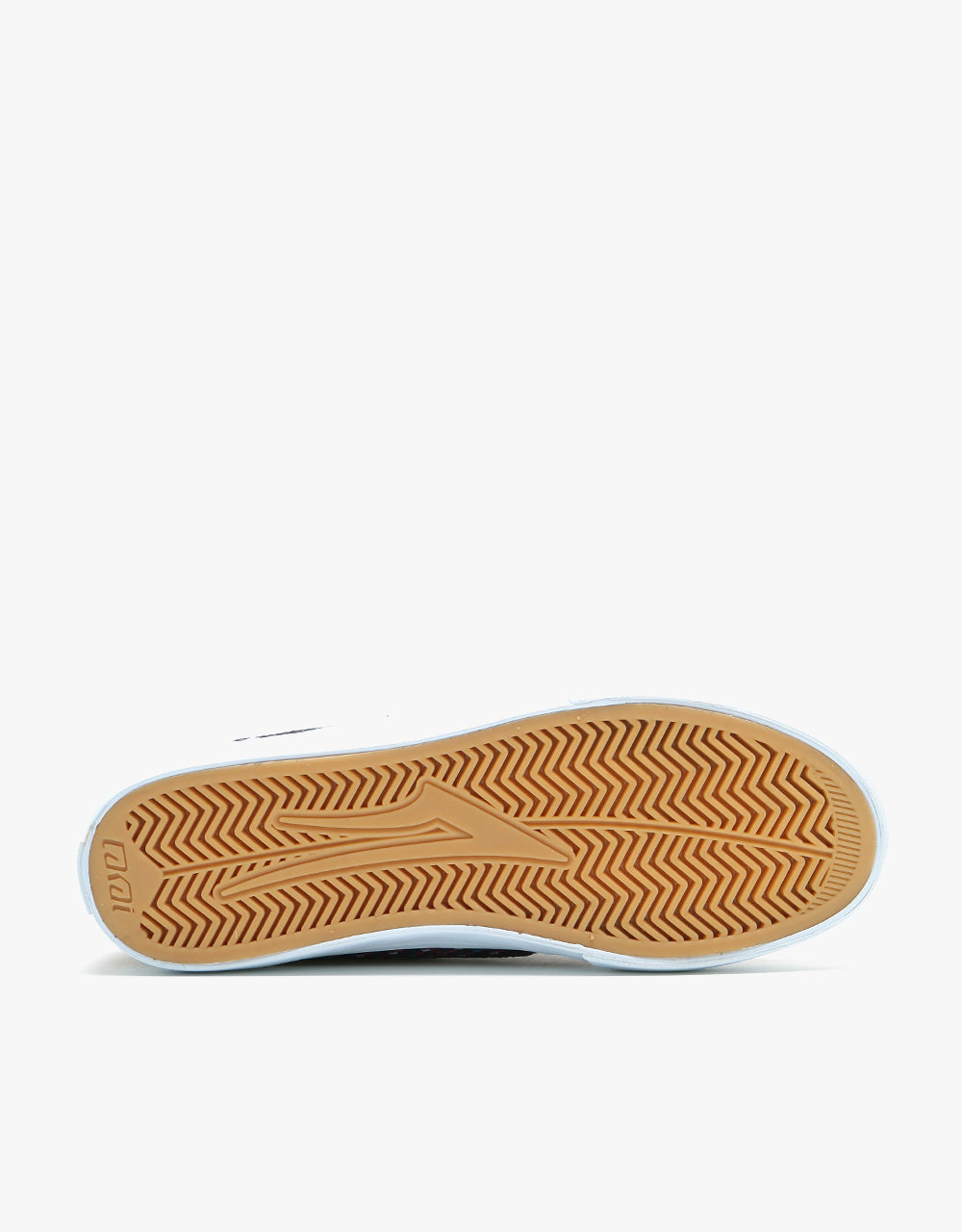Lakai Griffin Textile Skate Shoes - Blue/Orange Checkered
