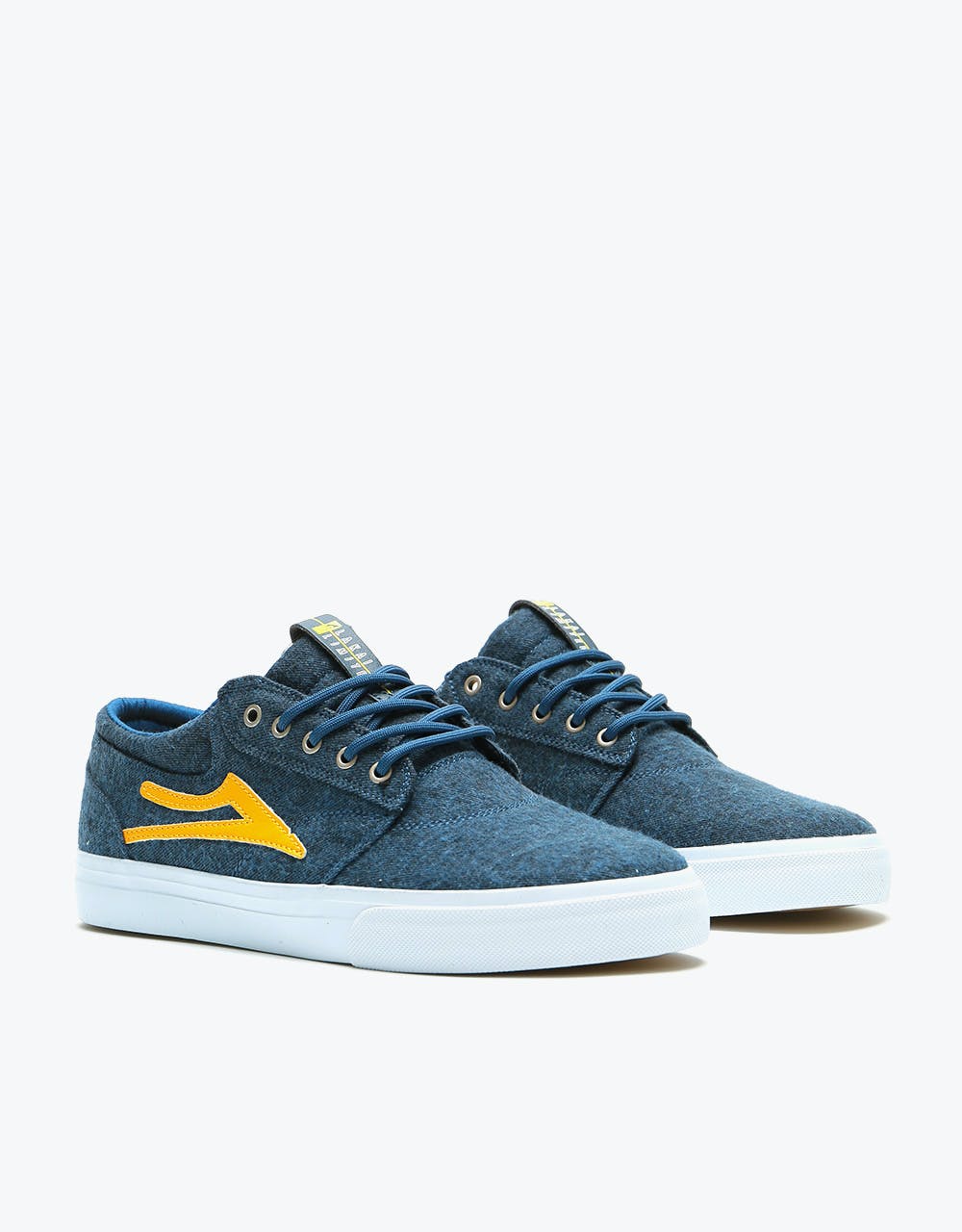 Lakai Griffin Textile Skate Shoes - Navy Textile