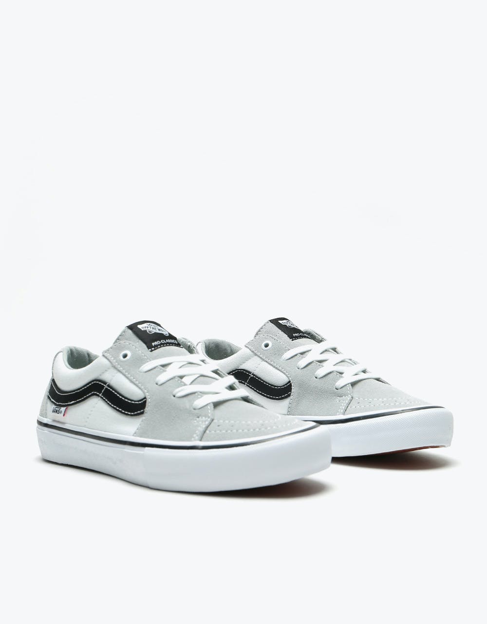 Vans Sk8-Low Pro Skate Shoes - Mirage/White