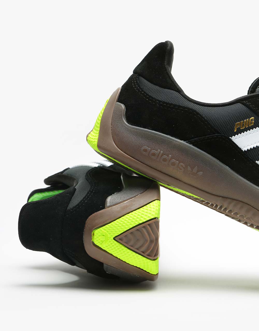 adidas Puig Skate Shoe - Black/Signal Green