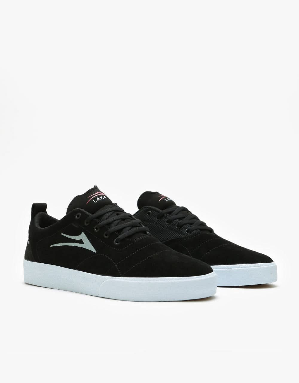 Lakai Bristol Skate Shoes - Black/Grey Suede