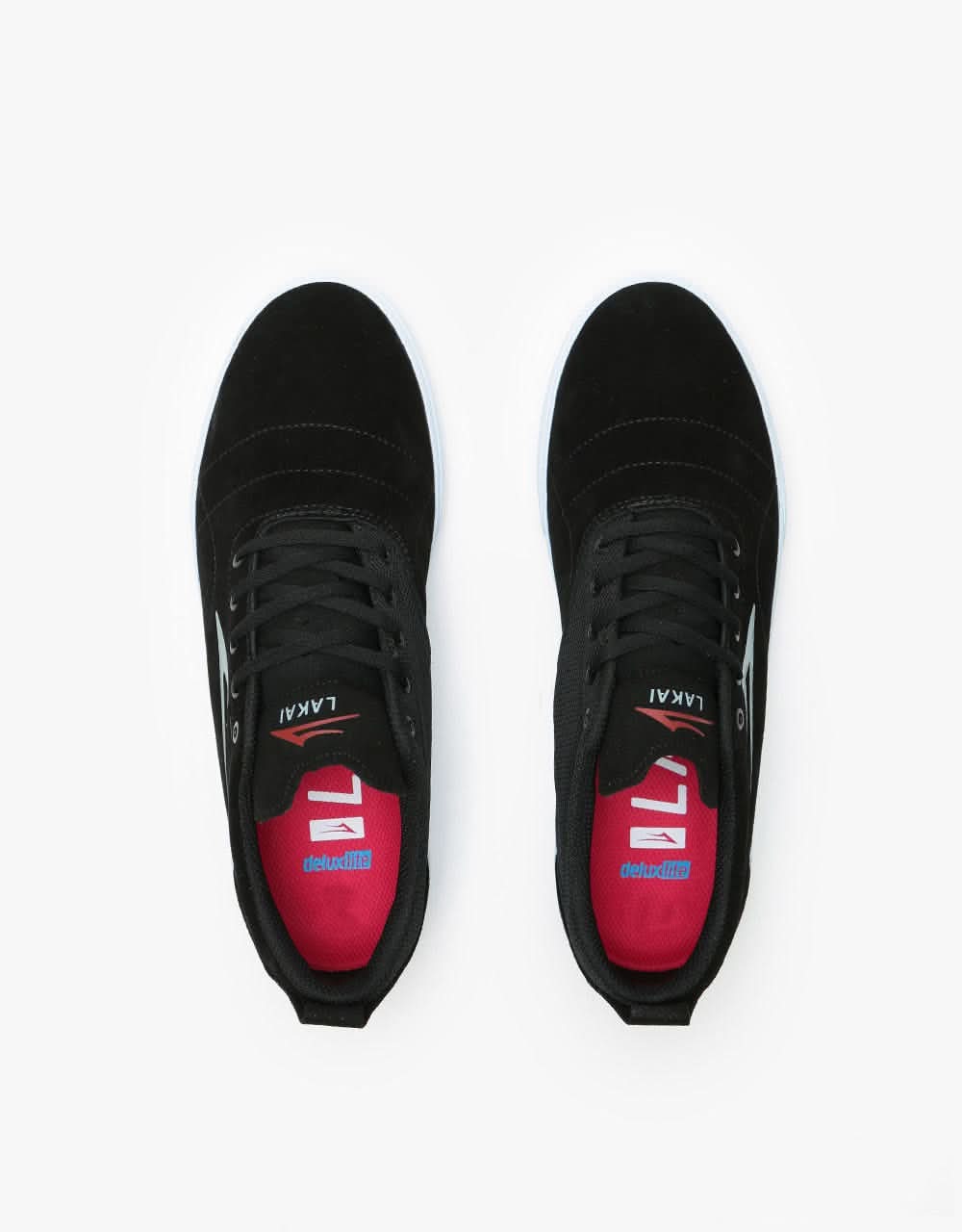 Lakai Bristol Skate Shoes - Black/Grey Suede