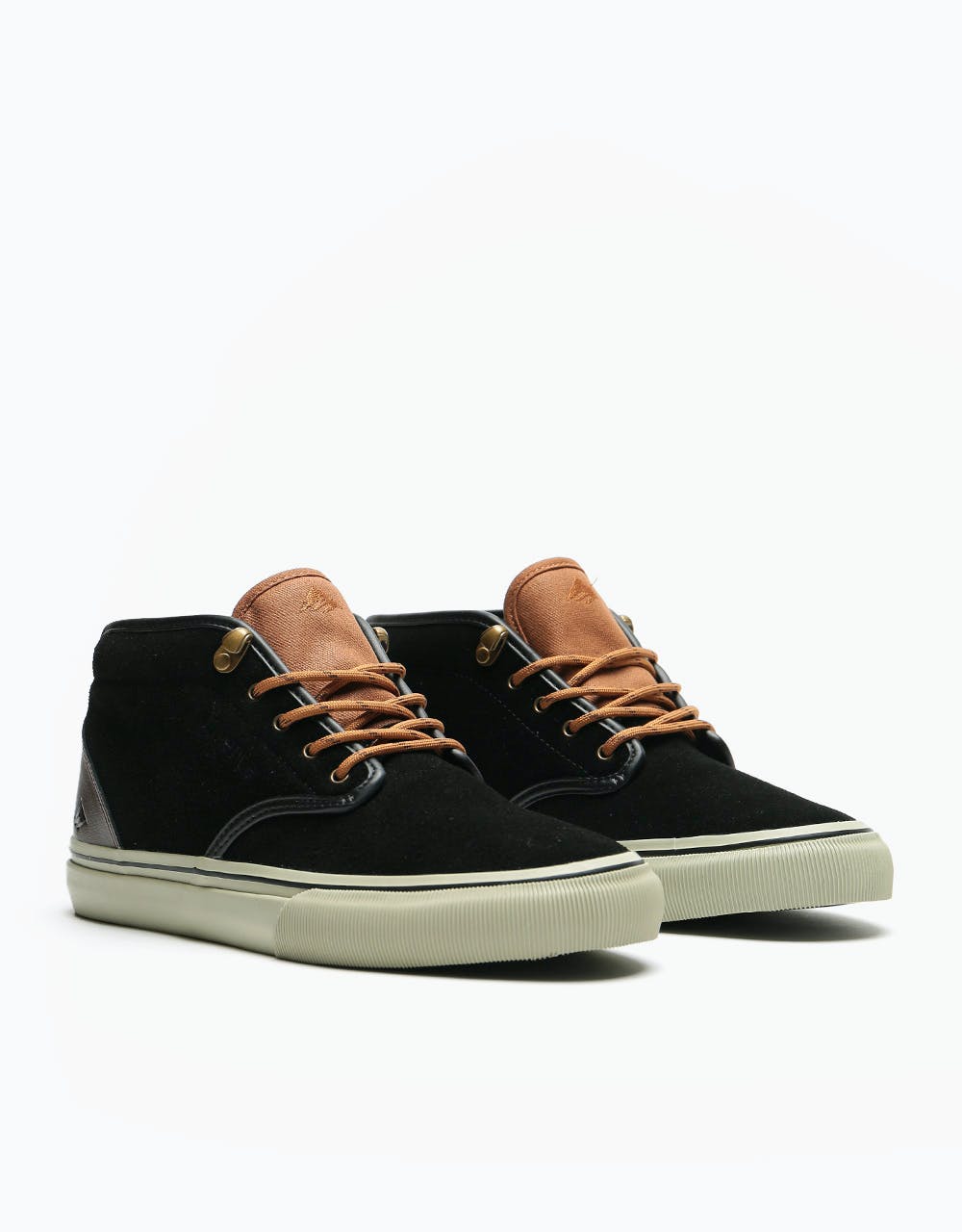 Emerica Wino G6 Mid Skate Shoes - Black/Brown/Grey