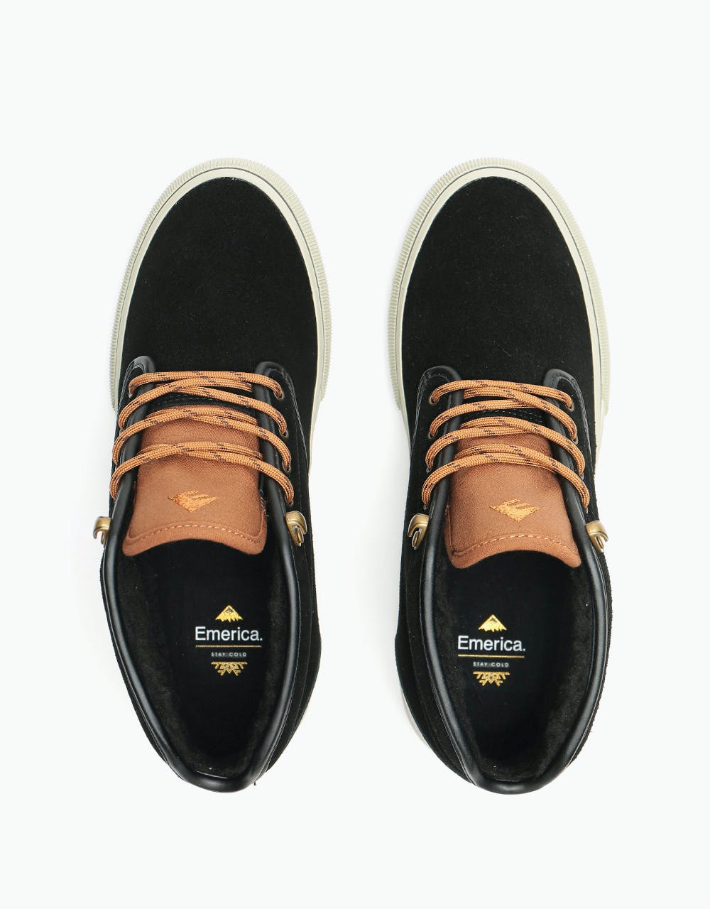 Emerica Wino G6 Mid Skate Shoes - Black/Brown/Grey
