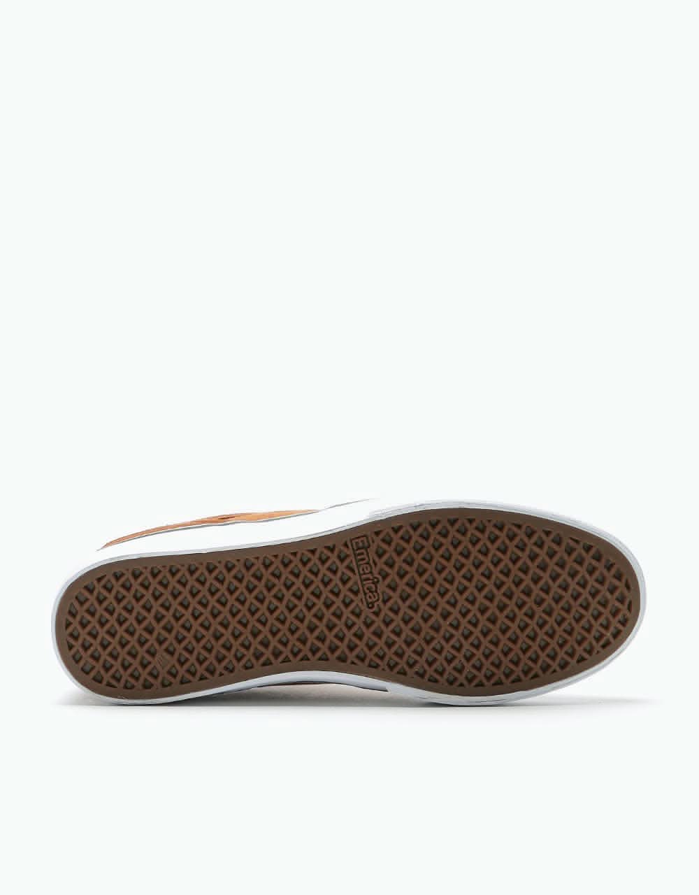 Emerica The Low Vulc Skate Shoes - Tan/Black