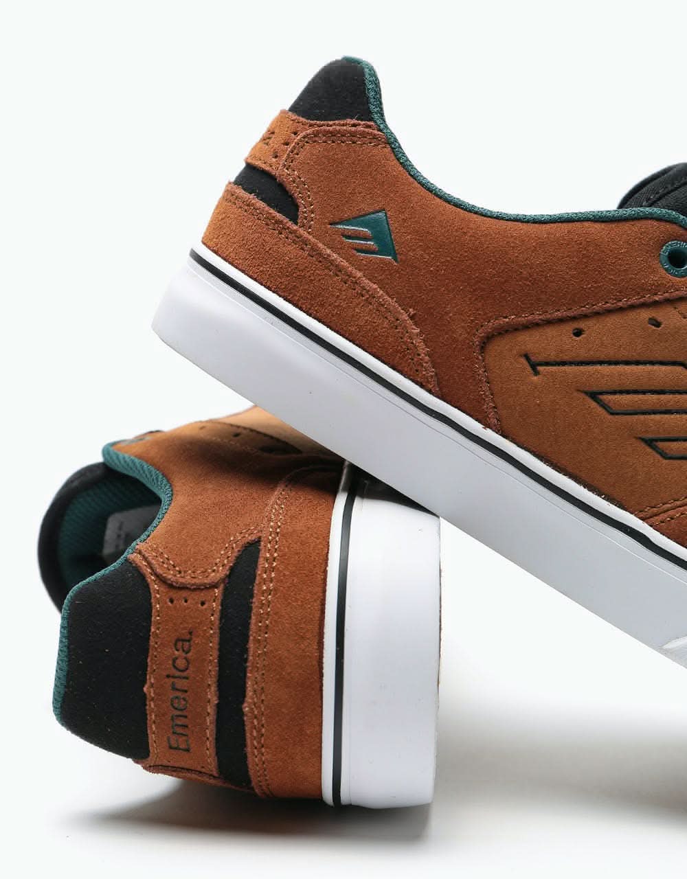 Emerica The Low Vulc Skate Shoes - Tan/Black