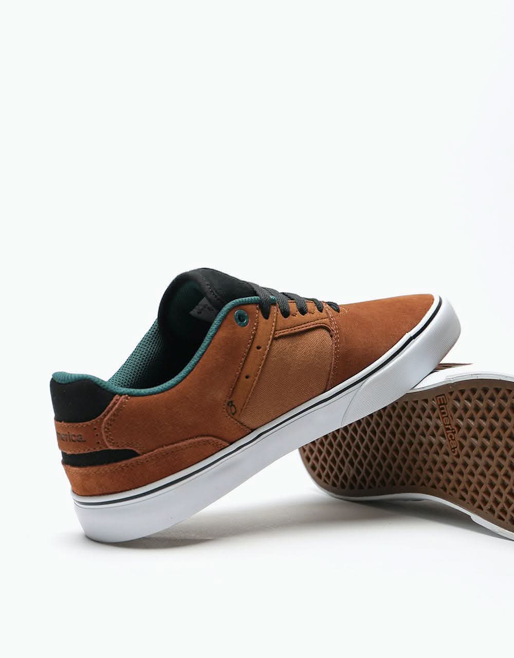 Emerica The Low Vulc Skate Shoes - Tan/Black