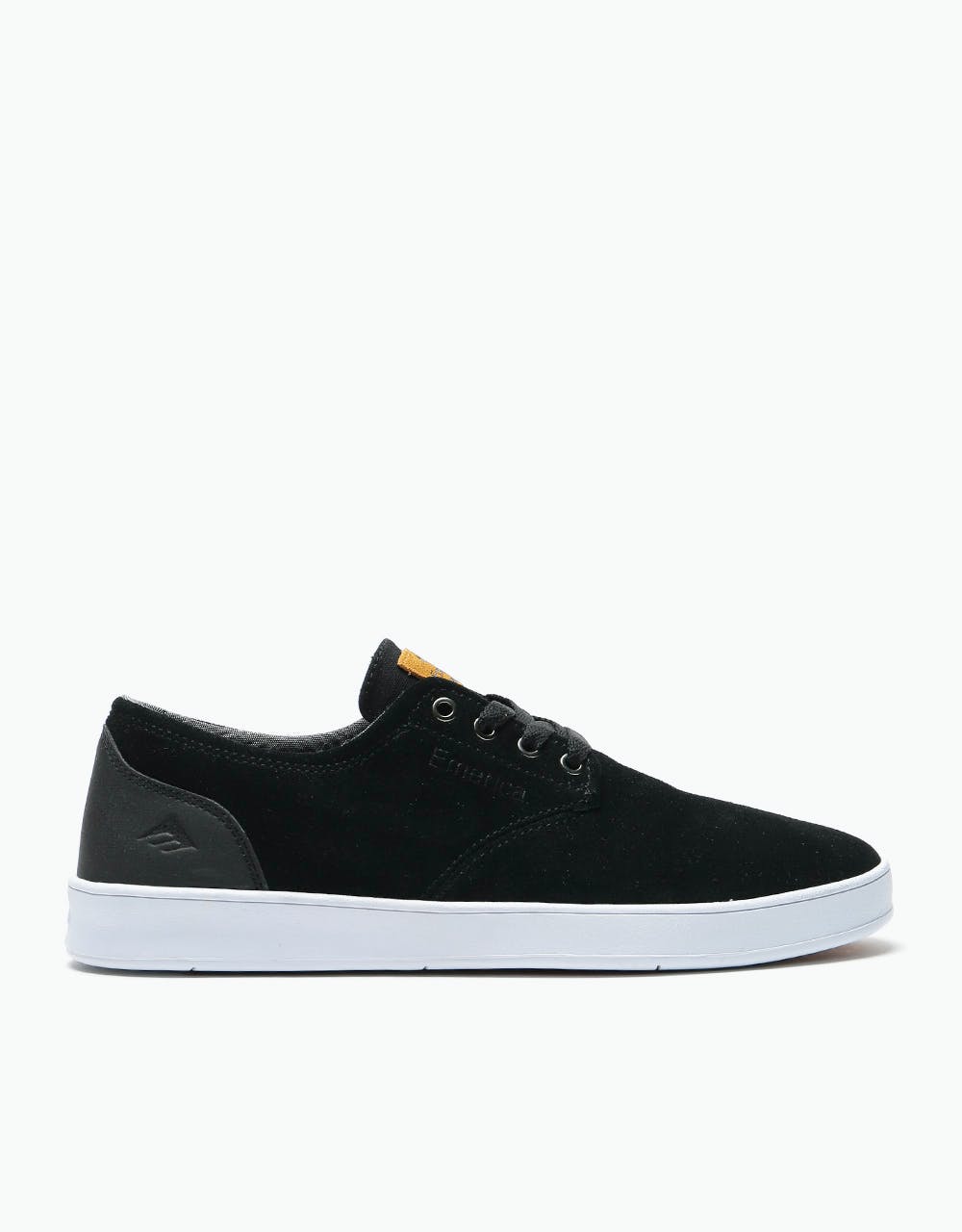 Emerica The Romero Laced Skate Shoes - Black/Black/White