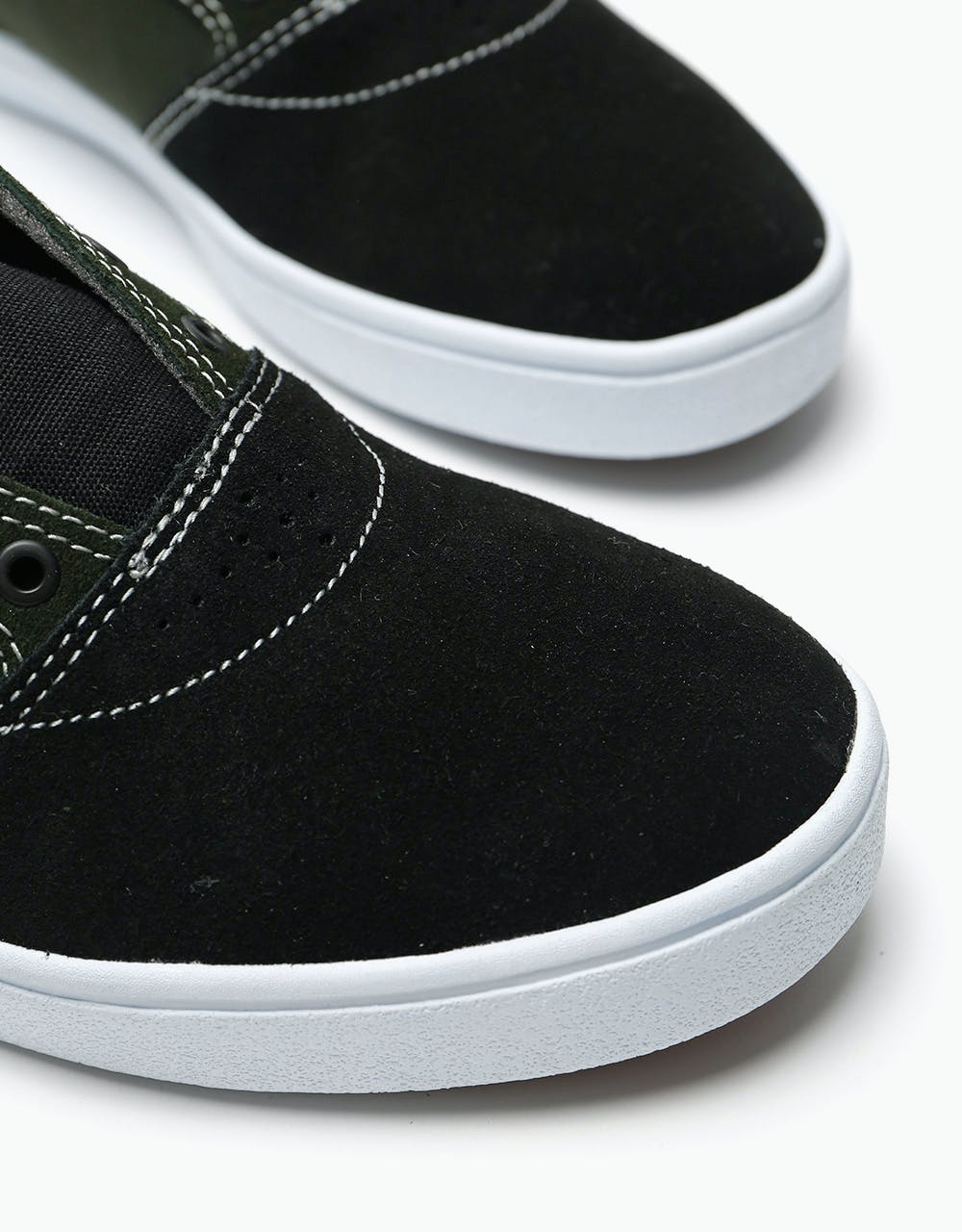 Emerica Figgy Dose Skate Shoes - Black/Green/White