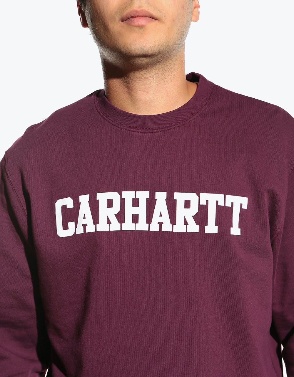 Carhartt WIP College Sweat - Shiraz/White
