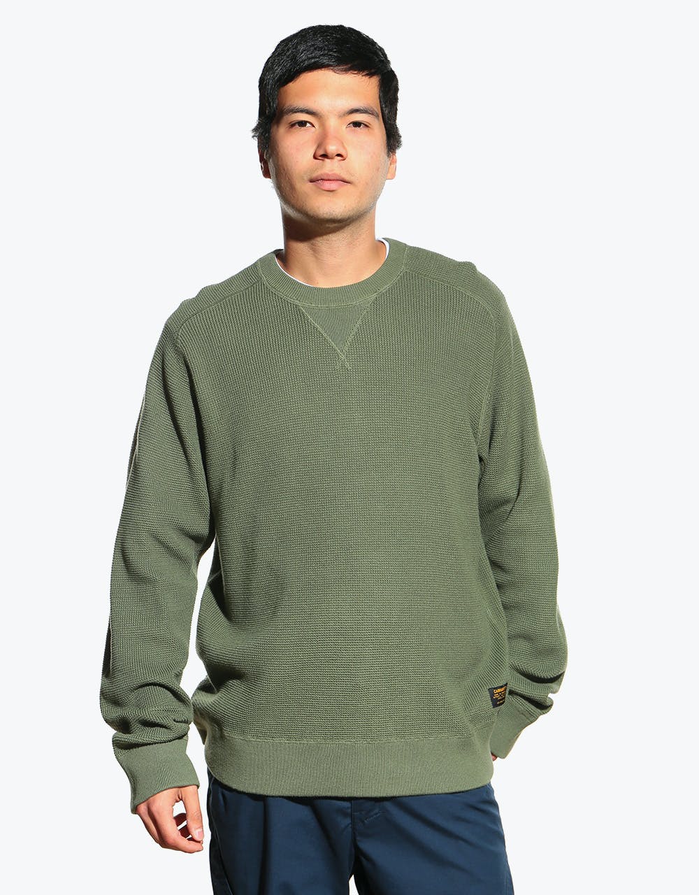 Carhartt WIP Moross Sweater - Dollar Green