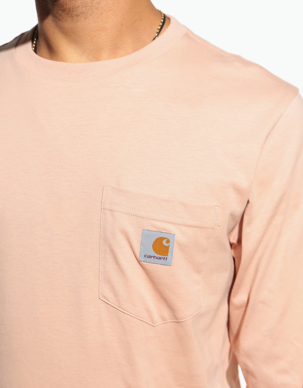 Carhartt WIP L/S Pocket T-Shirt - Powdery