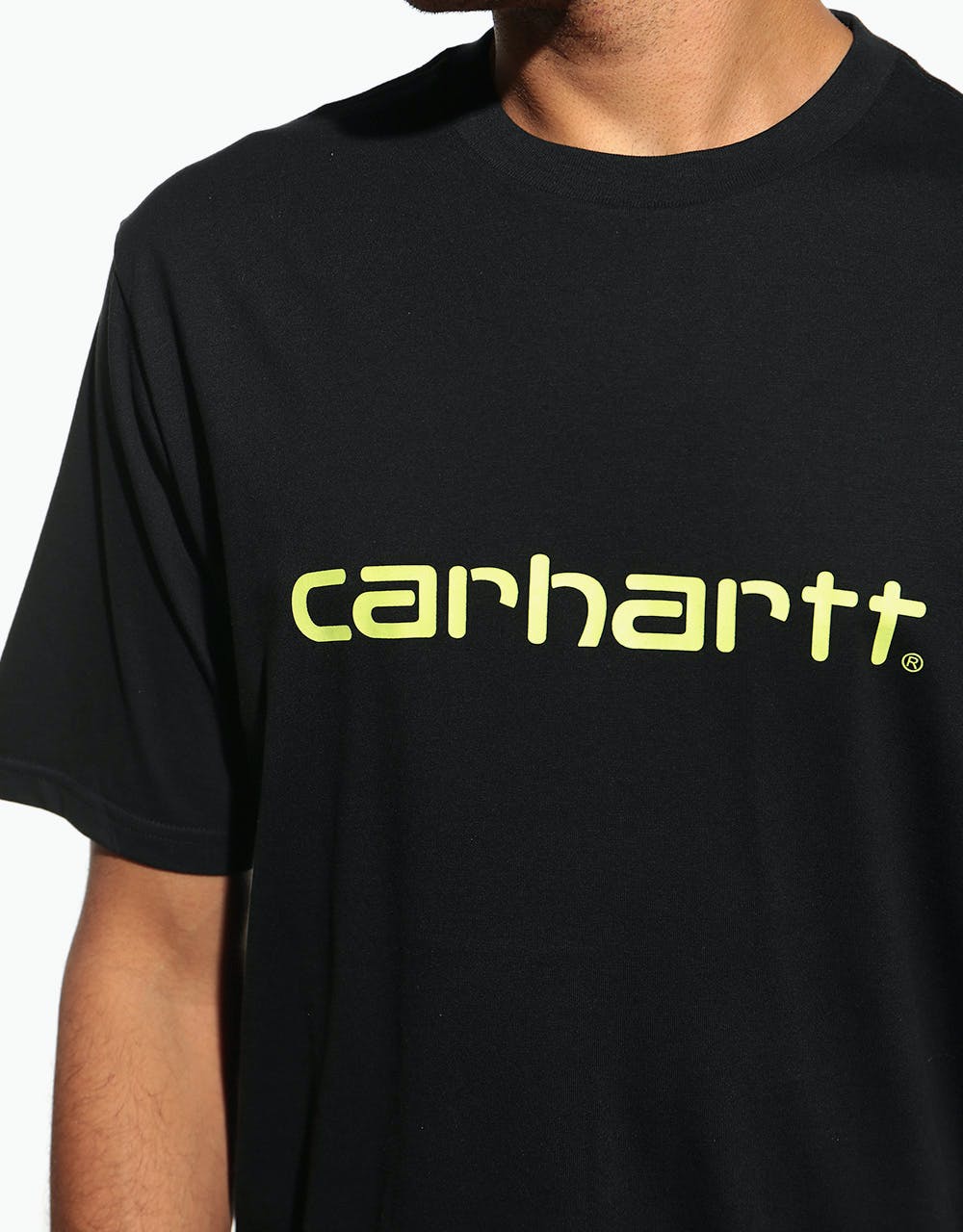Carhartt WIP S/S Script T-Shirt - Black/Lime