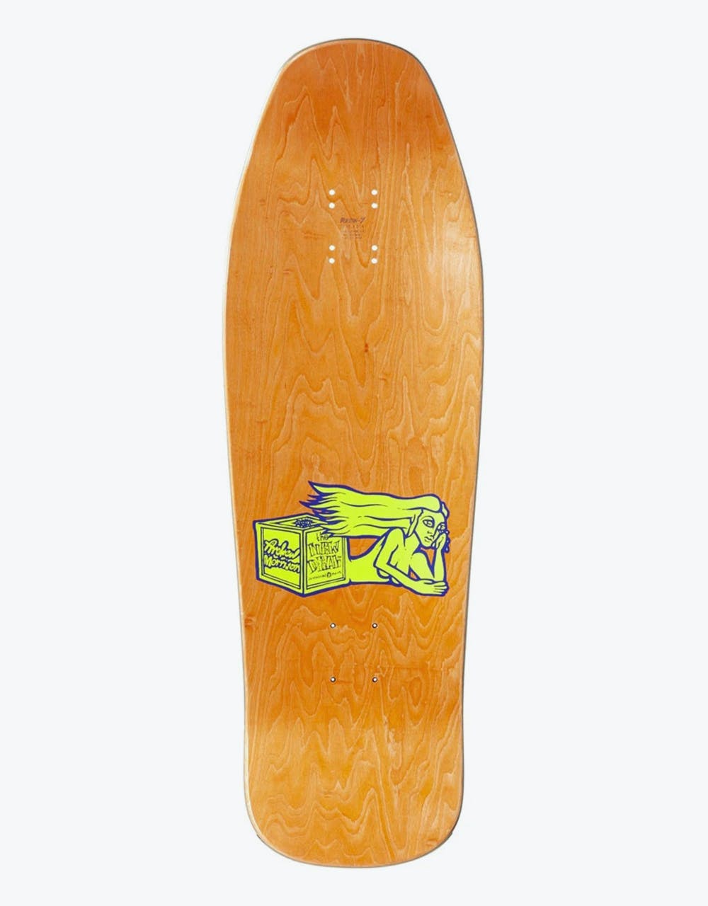 The New Deal Morrison Bird In Hand Neon HT Skateboard Deck - 9.875"