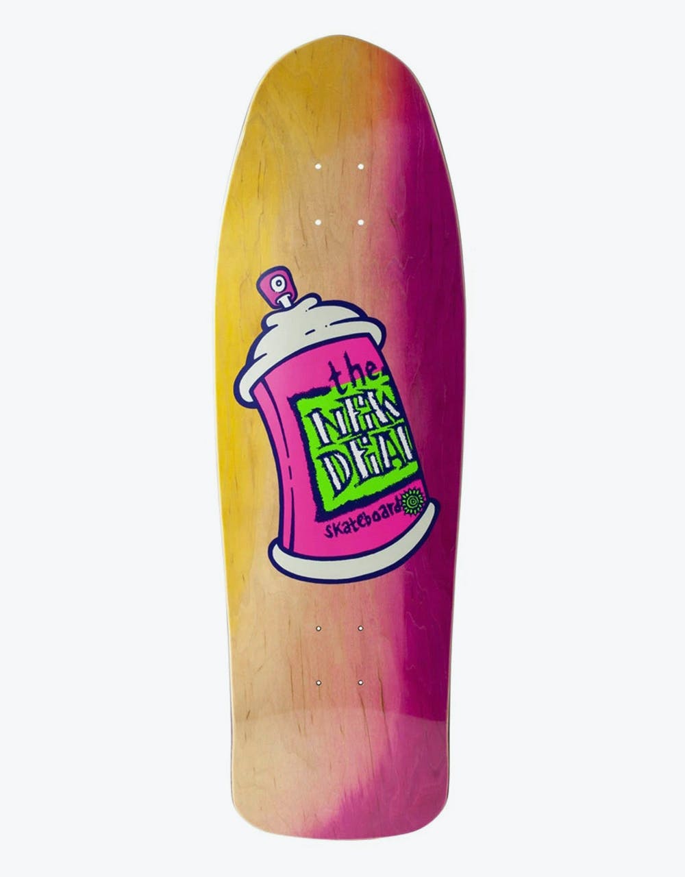 The New Deal Spray Can Neon HT Skateboard Deck - 9.75"